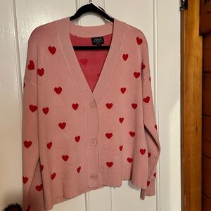 Betabrand Pink Cardigan Sweater